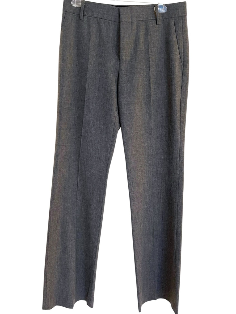 Zara Women's Gray Straight Leg Trousers Mid-Rise Size 6